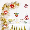 Pack of 12 Spiral Garlands with Clown Motif, Carnival Streamers