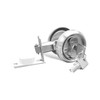 Silver Pocket Door Lock with Key and 2 3/8" 60mm