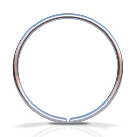 Tiny Silver Nose Ring hoop - 20 gauge snug Nose Hoop thin nose Piercings hoops - nose piercing rings