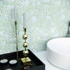 Bubbles Snow Dove Glass Mosaic Wall Tile with White Marble