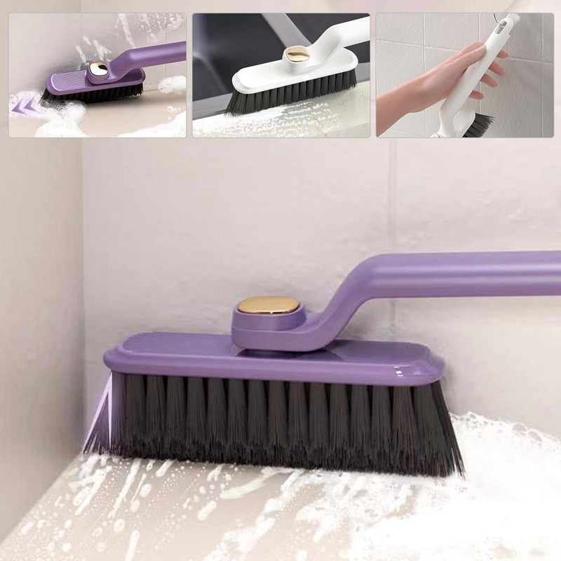 2 Pieces 360° Rotating Grout Cleaning Brush, Hard Bristle Multifunctional