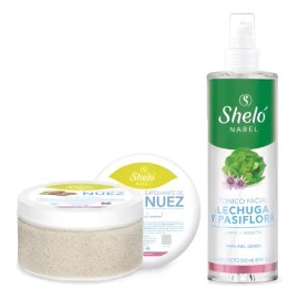 Exfoliante Facial D Nuez + Tónico Facial Lechuga Sheló Nabel