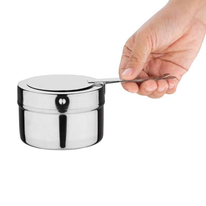 Olympia Stainless Steel Chafing Fuel Holder with Damper, Compatible with