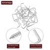 uxcell 100 Pcs L Shape Hooks, 5/8 Inch Right Angle