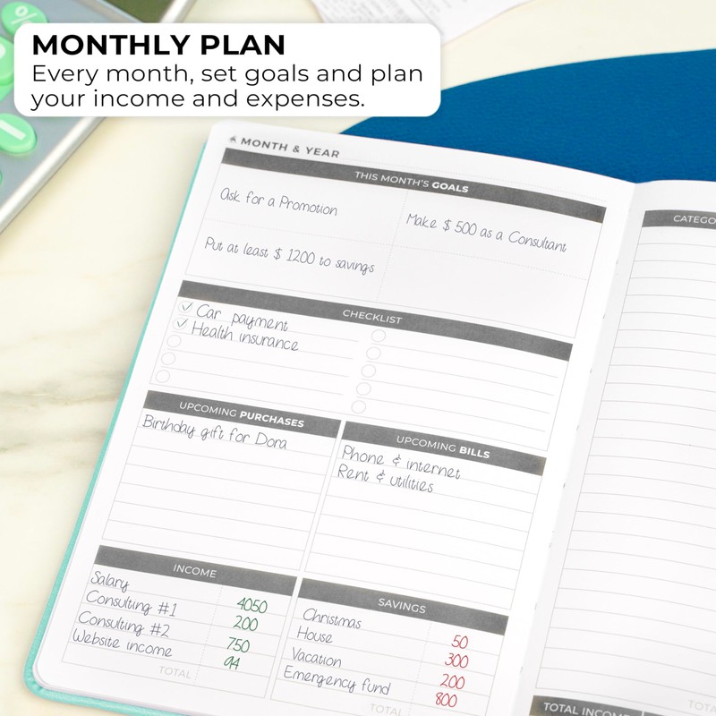 Clever Fox Budget Book – Financial Planner Organizer & Expense