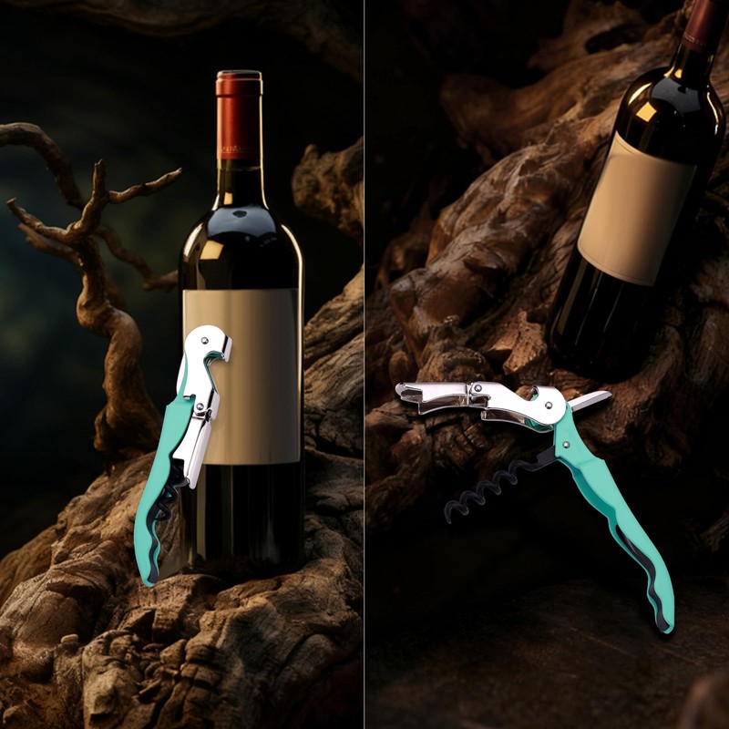 Soft Velvet Touch Waiters Double Hinge Corkscrew Wine Key Bottle