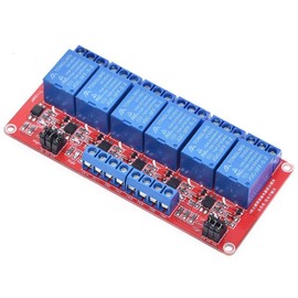 ANMBEST 12V Relay 6 Channel Relay Module with Optocoupler High/Low Level Trigger for Arduino