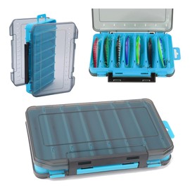 Mmaxboss Estuche Caja Para Aparejos Señuelos Anzuelos Pesca Portátil, Almacenamiento de Aparejos de Pesca de doble cara transparente, Almacenamiento de Aparejos de Alta Calidad