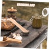 Ipetboom Wooden Pestle Garlic Grinder Beechwood Food Masher Tool Lightweight