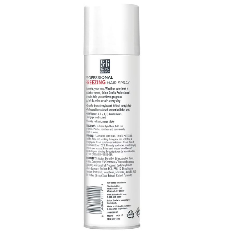 Salon Grafix Hairspray Freezing Mega Hold 10 Ounce (295ml) (6