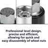 Oiieco 1PCS Anti Theft Car Locking Wheel Nut Key 524