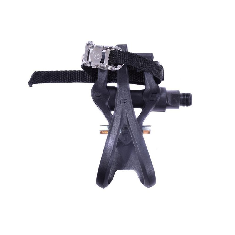 VP PAIR BIKE PEDALS WITH TOE CLIP & STRAPS 9/16”