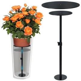 Adjustable Height Plant Risers for Inside Pots, 17-32" Rise Planter Filler Inserts, Plant Lift Insert Lightweight Flower Pot Filler for Large Tall Taper Plant Containers, with 3 Base/ Top(6" 8" 10")