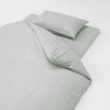 MUJI Washed Futon Sheet/Shallow Box Sheet, Gray, Semi-Double Size, For