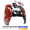 eXtremeRate Impression Canada Flag Touchpad Front Shell Compatible with p