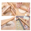CTForest Pack of 6 Beech Wood Rolling Pin, Beech Wood