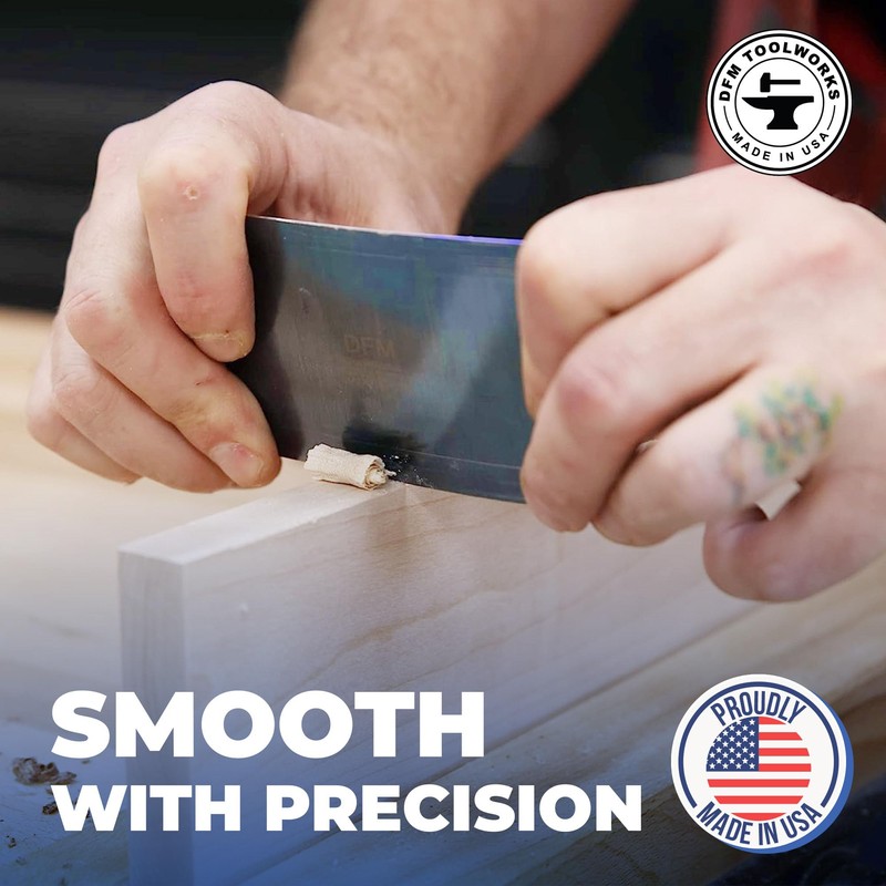 DFM Tool Works Rectangle Card Scraper - Precision Cabinet Multi-use