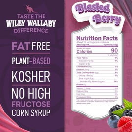 Wiley Wallaby Licorice 10 Ounce Classic Gourmet Soft & Chewy Australian Blasted Berry Candy Twists, 1 Pack