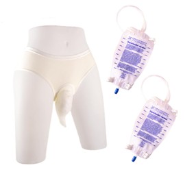 UrinEbhq UrinEbhq Comfortable Breathable Reusable Urinals for Women Washable Portable Design Ideal for Walking and Standing Use White Incontinence (3XL)