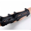 SOSOSHOT Archery Leather Arm Guard Long 4Straps Forearm Protective Gear