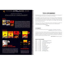 66 drumsolos for the modern drummer - huge source of inspiration for every drummer - from beginner to professional - teaching material by Tom Hapke with CD, sheet music clip - BOE7019 9783936026405