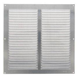 Amig - Square Premium Aluminium Grille | Air Vent Cover | for Wall, Sidewall and Ceiling | 11,8 x 11,8 Inch | Silver