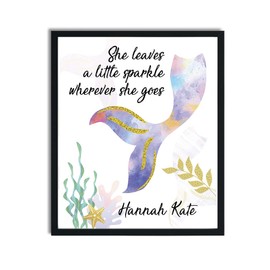 Mermaid Print | Teen Room Decor | Mermaid Decor | Mermaid Sign | Girls Room | Girls Room Decor | Dorm Decor | Sparkle Print
