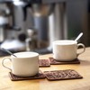Cape Town Map, Sapele Wood Coasters, Set of 4, City