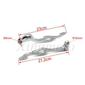 HASkulle Flame Brake Clutch Lever Hand for Suzuki GSXR600 GSXR750 06-16/GSXR1000 05-06
