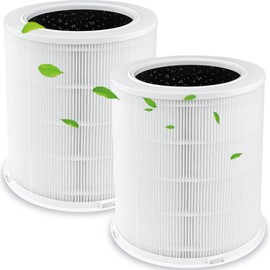 AP401 AP402 Filter Replacement Compatible with Dayette AP401 AP402, JOWSET AP402 AP403 and GCZ AP402 Air Purifier, 4-IN-1 H13 True HEPA and High-Efficiency Activated Carbon Filter, 2 Pack