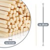 com-four® 500 x Wooden Finger Food Skewers - Long Wooden