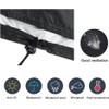 Amberr Fire pit cover,600D Heavy Duty fire pit cover square,Waterproof