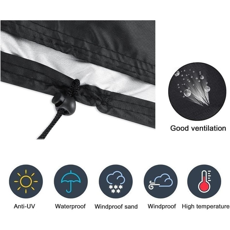 Amberr Fire pit cover,600D Heavy Duty fire pit cover square,Waterproof