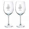 2 Copas De Cristal Personalizadas Grabada En Láser + Diseño