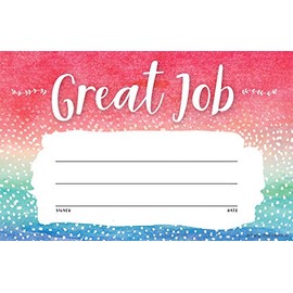 Teacher Created Resources 4758 Watercolor Great Job Awards
