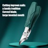 Nail Clippers for Ingrown Toenails Ergonomic Design with Anti-Splash Guard
