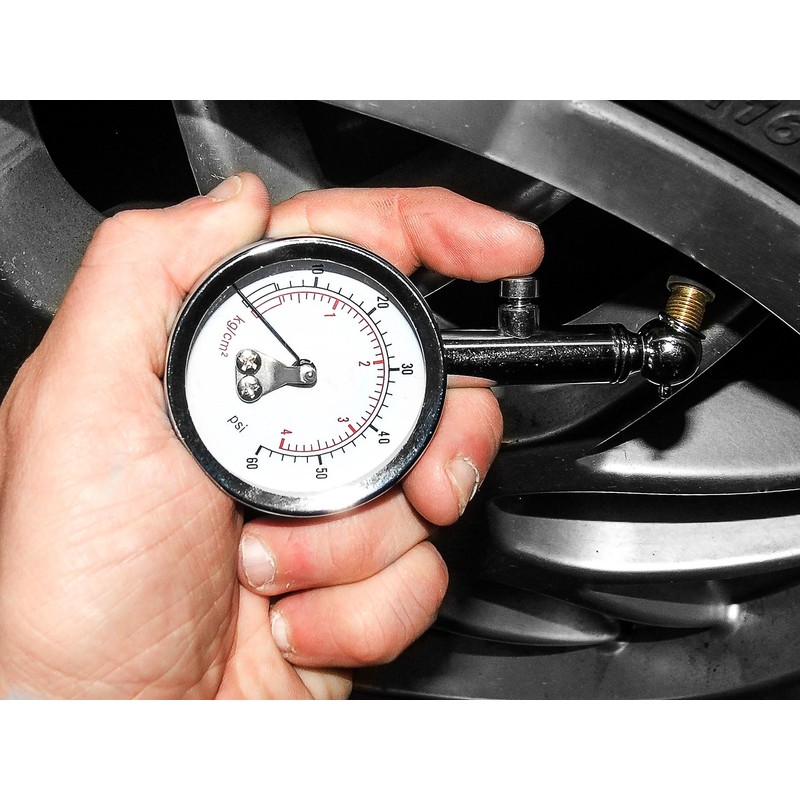 E-Tech Car, Van & Bike Tyre Pressure Reader Gauge Tool