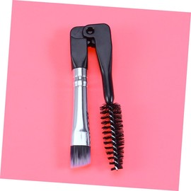 SAFIGLE 10pcs Mini Foldable Professional Eyebrow Brush for Women Dual-head Design for Eyebrow Makeup and Eyelash Grooming Black