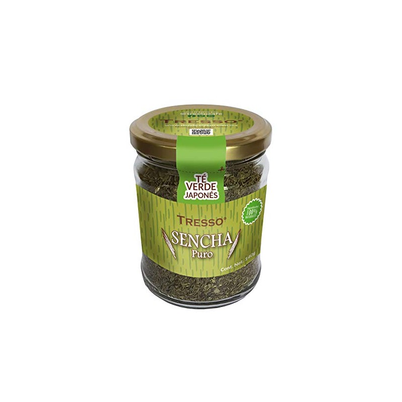 Tresso, Té Verde Japonés Puro (Sencha), 140 gramos