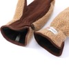Harssidanzar Men's Sherpa Mitten Finger Liner Outdoor Mitt for Winter