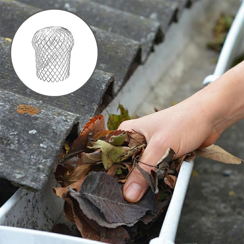 4 Pcs Downspouts Gutter Guards, 3.5 Inch Aluminum Gutter Guard