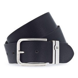 MUSTANG Men's Genuine Leather Belt, black