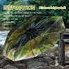 ZUOYOUZ Travel Umbrella Printed with Nature Elements Sun Protection Portable
