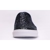 FEVERSOLE Mocasines planos informales para mujer, Escarcha azul marino, 8