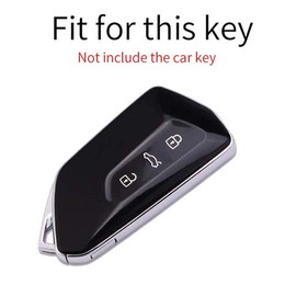 ontto Car Key Case for VW ID.3 ID.4 Golf 8 Seat Leon MK 4 Tarraco Ateca Skoda Octavia 2020 Accessories Remote Control Cover Cowhide Leather Key Case Key Case Key Protection Case Blue