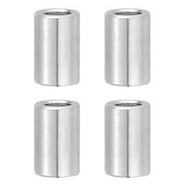 PATIKIL 4 Pcs Stainless Steel Spacers, 12mm ID x 16mm OD x 16mm Height 304 Stainless Steel Bushing Screw Standoff Unthreaded Round Spacer for 1/2"M12 Screws Bolts Nuts