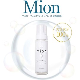  MION Facial Cleansing Foam, Foam, Alkaline Ionized Water, Facial Cleansing, Strawberry Nose, Electrolyzed Water S-100 Formulation, 100% Beauty Ingredient, Capacity 6.3 fl oz (180