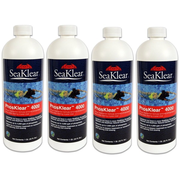 SeaKlear PhosKlear 4000 Natural Clarifier - 4 x 1 Qt.