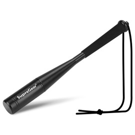 supregear Fish Whacker, Aluminum Fish Priest Detachable Fish Bat Metal Fish Stunner with Non-Slip Handle and Hand Strap Fishing Accessories Solid Club Tool, Black