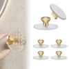 CcHhyyt 6 Pack Self-Adhesive Knobs for Cabinets Acrylic Diamond Shaped